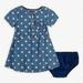 Levi's Dresses | Levis Baby Girls Printed Denim Dress-18m/Medium Blue | Color: Blue | Size: 18m/Medium Blue