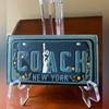 Coach Bags | Coach, New York License Plate/Statue Of Liberty Leather Bifold, Wallet. | Color: Blue/Green | Size: Os