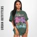 Urban Outfitters Tops | Def Leppard Double Animal T-Shirt Dress | Color: Green | Size: L/Xl