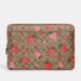 Coach Accessories | Coach Laptop Sleeve In Signature Canvas With Wild Strawberry Print - Ch833 | Color: Brown/Red | Size: Os
