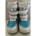 Disney Shoes | Disney Frozen Toddler Girls' Size 6 White Blue Lined Snow Boots | Color: White | Size: 6bb