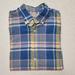 J. Crew Shirts | J. Crew Men's Button Down 100% Cotton Summer Plaid Long Sleeve Shirt | Sz S | Color: Blue/Yellow | Size: S