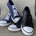 Levi's Shoes | Levi’s Stan Buck Low Top Canvas Sneakers Bundle Mens Navy Black Size 9.5 | Color: Black/Blue | Size: 9.5