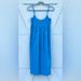 Zara Skirts | **Final Sale** Zara Blue Midi Dress | Color: Blue | Size: M