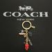 Coach Accessories | Coach Skull Cameo Feather Crystal Stars Star Ring Keychain Fob Bag Charm Metal | Color: Gold/Red | Size: Os