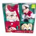 Disney One Pieces | Disney Store Mickey Mouse And Friends Baby Holiday Gift Set 0-3m | Color: Red/White | Size: 0-3m