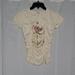 Disney Shirts & Tops | Disney Beauty & The Beast Girls Ruched Belle Graphic Tee Size 9/10 | Color: Cream/Pink | Size: 9/10 (Girls)