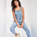 Free People Pants & Jumpsuits | Free People Denim Shelby Overalls | Color: Red/Tan | Size: 32