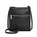 Giani Bernini Bags | Giani Bernini Triple-Zip Pebble Leather Dasher Crossbody | Color: Black | Size: W 7" X H 7.75"' X D 2'"