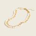 J. Crew Jewelry | J. Crew Pearl-And-Chain Short Necklace | Color: Gold/White | Size: Os