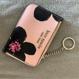 Kate Spade Bags | Kate Spade Floral Cardholder With Zipper Coin Pouch | Color: Blue/Pink | Size: Os