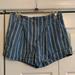 American Eagle Outfitters Shorts | American Eagle Outfitters High Waisted Paper Bag Trouser Style Shorts, Size 2 | Color: Blue/White | Size: 2