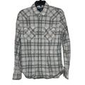 American Eagle Outfitters Shirts | American Eagle Western Shirt Button Up Long Sleeve Pearl Pockets Men's Medium | Color: Gray | Size: M