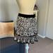 Free People Skirts | Free People Embroidered Mini Skirt With Sequins. | Color: Black/Cream | Size: S