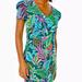 Lilly Pulitzer Dresses | Lilly Pulitzer Aleece Short Sleeve Dress | Color: Green/Pink | Size: S