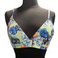 J. Crew Swim | J. Crew Women’s Mint Green Floral Bikini Swim Top | Color: Blue/Green | Size: S