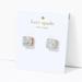 Kate Spade Jewelry | Kate Spade Opal Gold Square Stud Earrings | Color: Gold/Silver | Size: Os