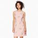 Kate Spade Dresses | Kate Spade Dress The Part Scattered Brooch Crepe Dress Au Naturel 4 (2) | Color: Pink/Silver | Size: 2