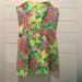 Lilly Pulitzer Dresses | Lily Pulitzer, Strapless Cotton Dress W/ Pockets. Lily And Butterflies Pattern. | Color: Red/Yellow | Size: 8