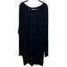 Athleta Dresses | Athleta Black Sweatshirt Dress Size Large | Color: Black | Size: L