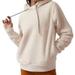 Athleta Tops | Athleta Tugga Sherpa Hoodie | Color: Cream/White | Size: S