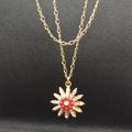 J. Crew Jewelry | 2 For $10 J Crew Pendant Necklace. 39" Total. | Color: Red/White | Size: Os