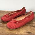 Kate Spade Shoes | Kate Spade Loretta Burnt Red Rust Suede Leather Loafer Moccasin Flats 7 | Color: Orange/Red | Size: 7