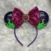 Disney Costumes | Disney Minnie Mouse Halloween Headband Ears | Color: Pink/Purple | Size: Osg