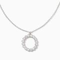 Kate Spade Jewelry | Kate Spade New York Full Circle Rhinestone Mini Pendant Necklace | Color: Silver | Size: See Description