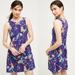 Anthropologie Dresses | Anthropologie Hd In Paris Purple Floral Sleeveless Hidden Isle Mini Dress | Color: Blue/Pink | Size: 4