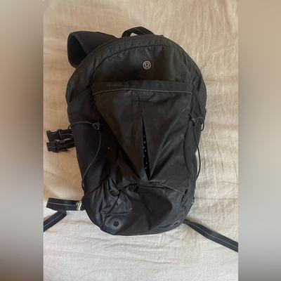 Lululemon Athletica Bags | Black Lululemon Running Backpack With Section For Camelbak Hydration Backpack | Color: Black | Size: Os