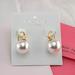 Kate Spade Jewelry | Kate Spade Signed Pearl Drop Earrings Gold (Brand New With Dust Bag) | Color: Gold | Size: Os