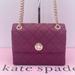 Kate Spade Bags | Kate Spade Natalia Quilted Leather Small Flap Crossbody Shoulder Bag | Color: Purple/Red | Size: Os