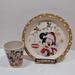 Disney Other | Disney Mickey Mouse Vintage Christmas Holiday Children's Plate And Cup 1968-Now | Color: Red/White | Size: Osbb