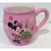 Disney Dining | Disney Minnie Mouse Pink Mug Christmas Tree Snowflake 3d Raised Rare | Color: Pink | Size: Os