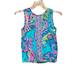 Lilly Pulitzer Tops | Lilly Pulitzer Geometric Paisley Teal Sleeveless 100% Silk Blouse Size Xs | Color: Gold | Size: Xs