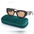 Gucci Accessories | New Gucci Sunglasses Gg1421s 002 Havana Women Eyewear | Color: Brown | Size: Os