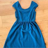 American Eagle Outfitters Dresses | American Eagle Dress Outfitters Teal Blue Dress Cross Back Detail Spring Xs | Color: Blue | Size: Xs
