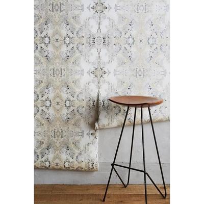 Anthropologie Wall Decor | Anthropologie Inner Beauty Peel + Stick Wallpaper In Neutral Motif Single Roll | Color: Red | Size: Os
