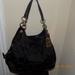 Coach Bags | Coach Maggie Mia Jacquard Black Outline Hoho Bag | Color: Black/White | Size: Os