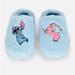 Disney Shoes | Disney Lilo & Stitch Baby Blue Bedroom Furry Slippers Women’s | Color: Blue/Pink | Size: Various