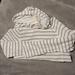 J. Crew Tops | Gray And White Striped Terry Cloth Hoody Xl J. Crew. | Color: Gray/White | Size: Xl