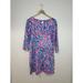 Lilly Pulitzer Dresses | Lilly Pulitzer Dress Small Pink Bay Dreamin Noelle Pima Cotton Shift | Color: Blue/Pink | Size: S