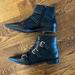 Nine West Shoes | Final Sale - Moving Sale! Nine West Black Leather Booties | Color: Black/Silver | Size: 9