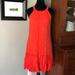 Jessica Simpson Dresses | Jessica Simpson Dress Size 4 Halter Neckline Drop Waist “Red Clay”=Orange | Color: Orange | Size: 4