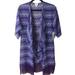 Lularoe Jackets & Coats | Lularoe Purple Ikat Print Monroe Fringe Duster | Color: Blue/Purple | Size: S