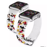 Disney Accessories | Mickey Mouse Allover Print Apple Watch Band | Color: Black/White | Size: Os