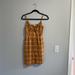 American Eagle Outfitters Dresses | American Eagle Mustard Yellow Grid Bow Dress Size Medium | Color: Orange/Yellow | Size: M