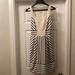 Anthropologie Dresses | Anthropologie Maeve Dress Size 2 Black/Ivory Stripe Crochet Bib Front Sleeveless | Color: Black/Cream | Size: 2