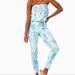 Lilly Pulitzer Pants & Jumpsuits | Lilly Pulitzer Jumpsuit Strapless Keely Jumpsuit Multi Shell Of A Party Xxs Nwt | Color: Blue/Green | Size: Xxs